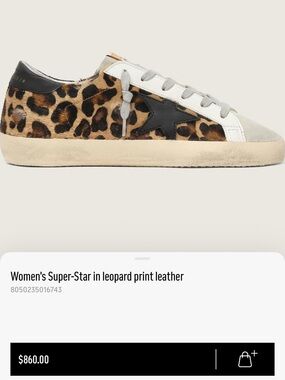 Golden Goose - Leopard Print Superstar Sneakers